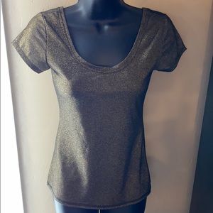 Gold short sleeve top